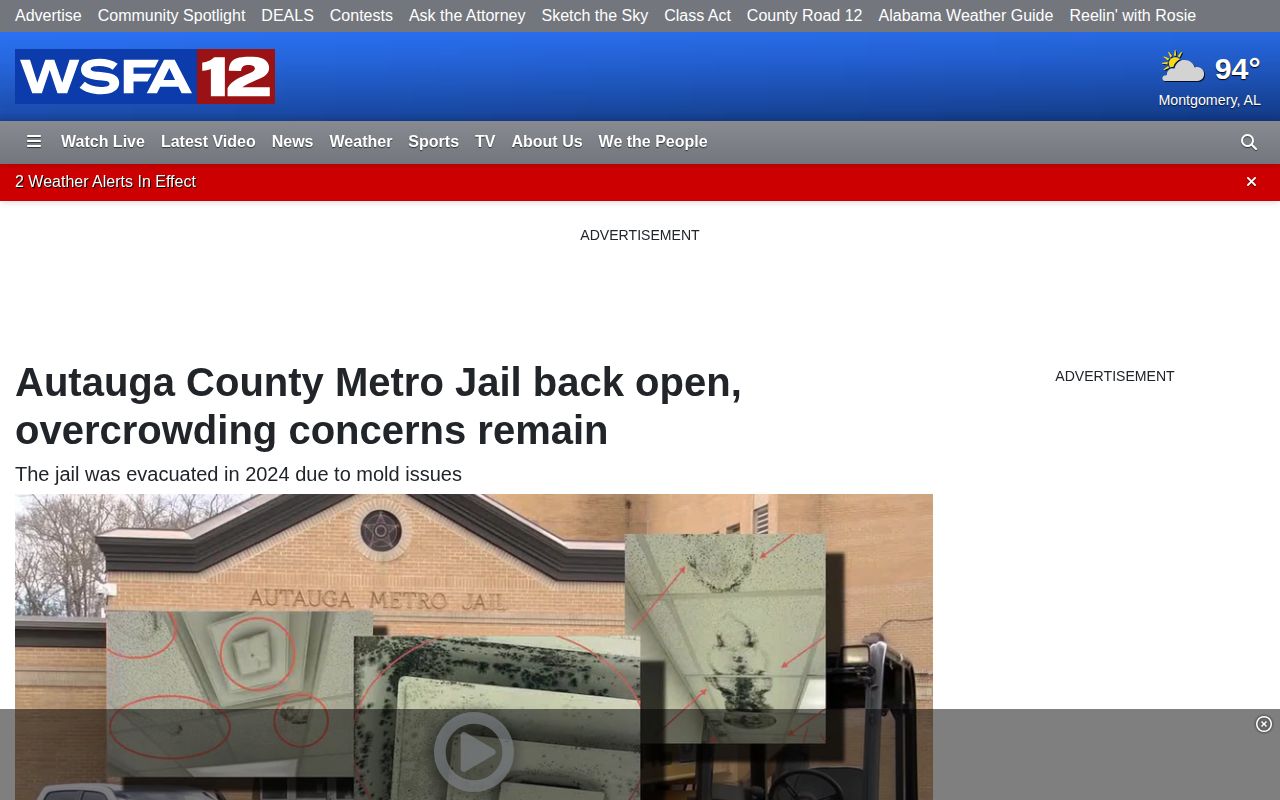 Autauga County Metro Jail release records during reopening and transfer period