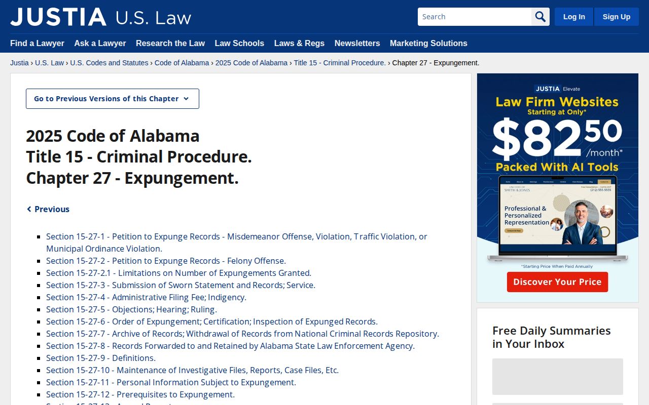 Autauga County release mugshots and Alabama expungement law source